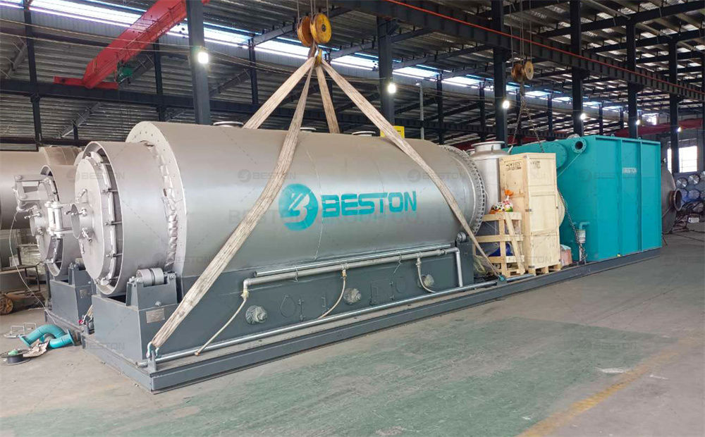 日本BLJ-3廢輪胎煉油設備發(fā)貨